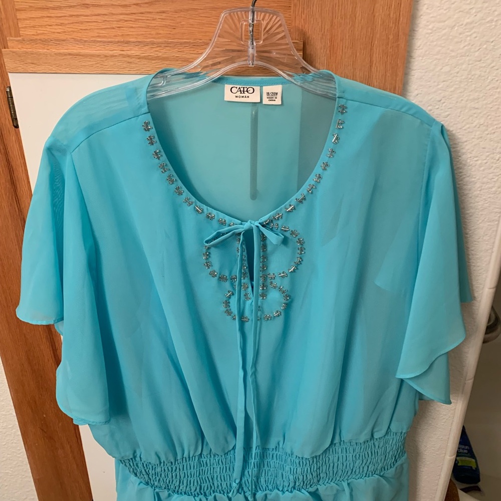 Dressy Sheer Elegant to w/matching chemise.. new no tags